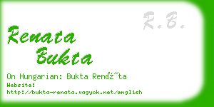renata bukta business card